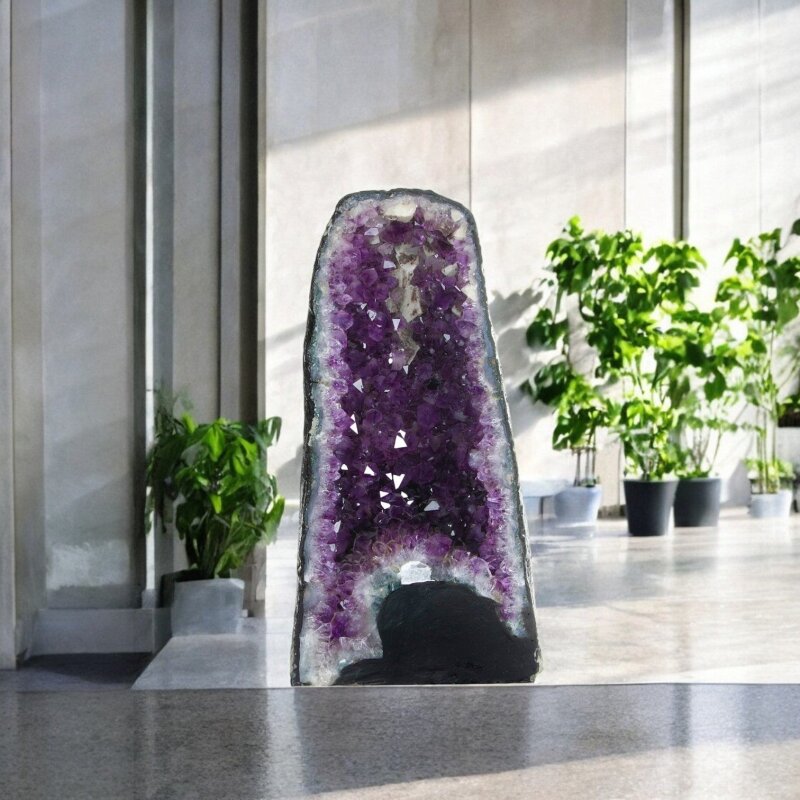 Doğal Ametist Kütlesi Mekan Dekoru - Osmanlı Doğal Taş-16 Kg - Doğal Taş