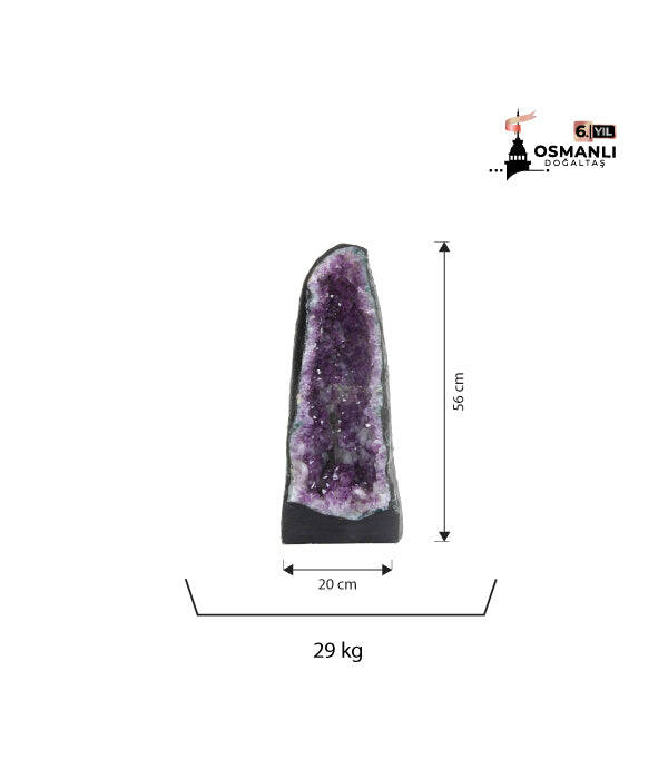 Doğal Ametist Kütlesi Mekan Dekoru - Osmanlı Doğal Taş-29 Kg - 2