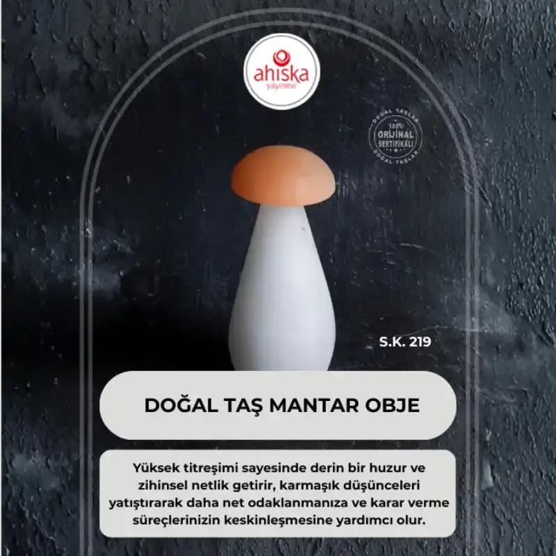 Doğal Taş Mantar Obje (S.K. 219) - 2