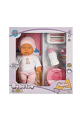 Dollz N More Sesli Bebelou Tuvalet Zamanı Bebek Seti 32 cm - Dollz n More