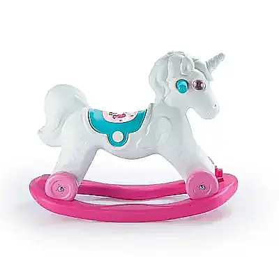 Dolu 2in1 Unicorn Sallanan Tekerlekli At - 6