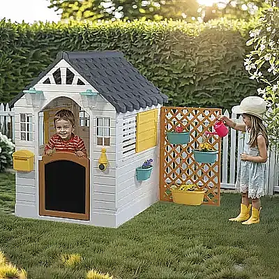 Dolu Aksesuarlı Oyun Evi Gri - 1