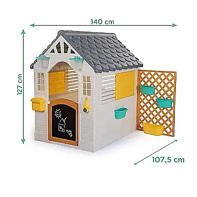 Dolu Aksesuarlı Oyun Evi Gri - 5