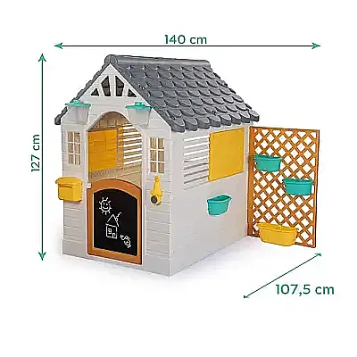 Dolu Aksesuarlı Oyun Evi Gri - 5