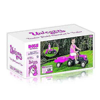 Dolu Unicorn Römorklu Pedallı Traktör - Dolu
