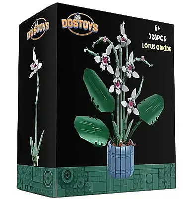 Dostoys Lotus Orkide Çiçek Lego - 1