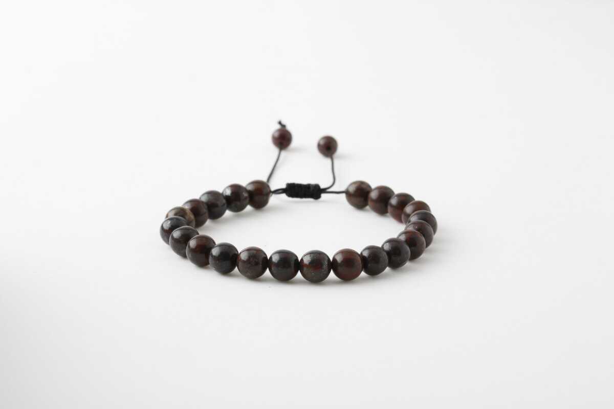 Dragon Jasper 8mm Merdiven Kapama Doğal Taş Bileklik