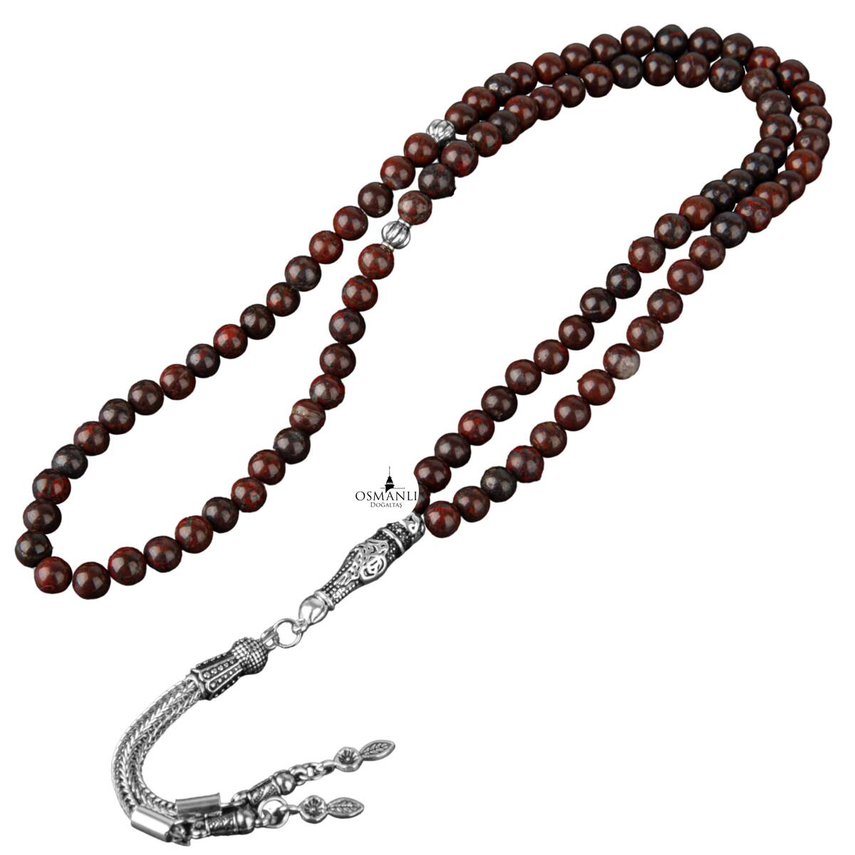 Dragon Jasper Doğal Taş Tesbih 99luk - 6mm - 2