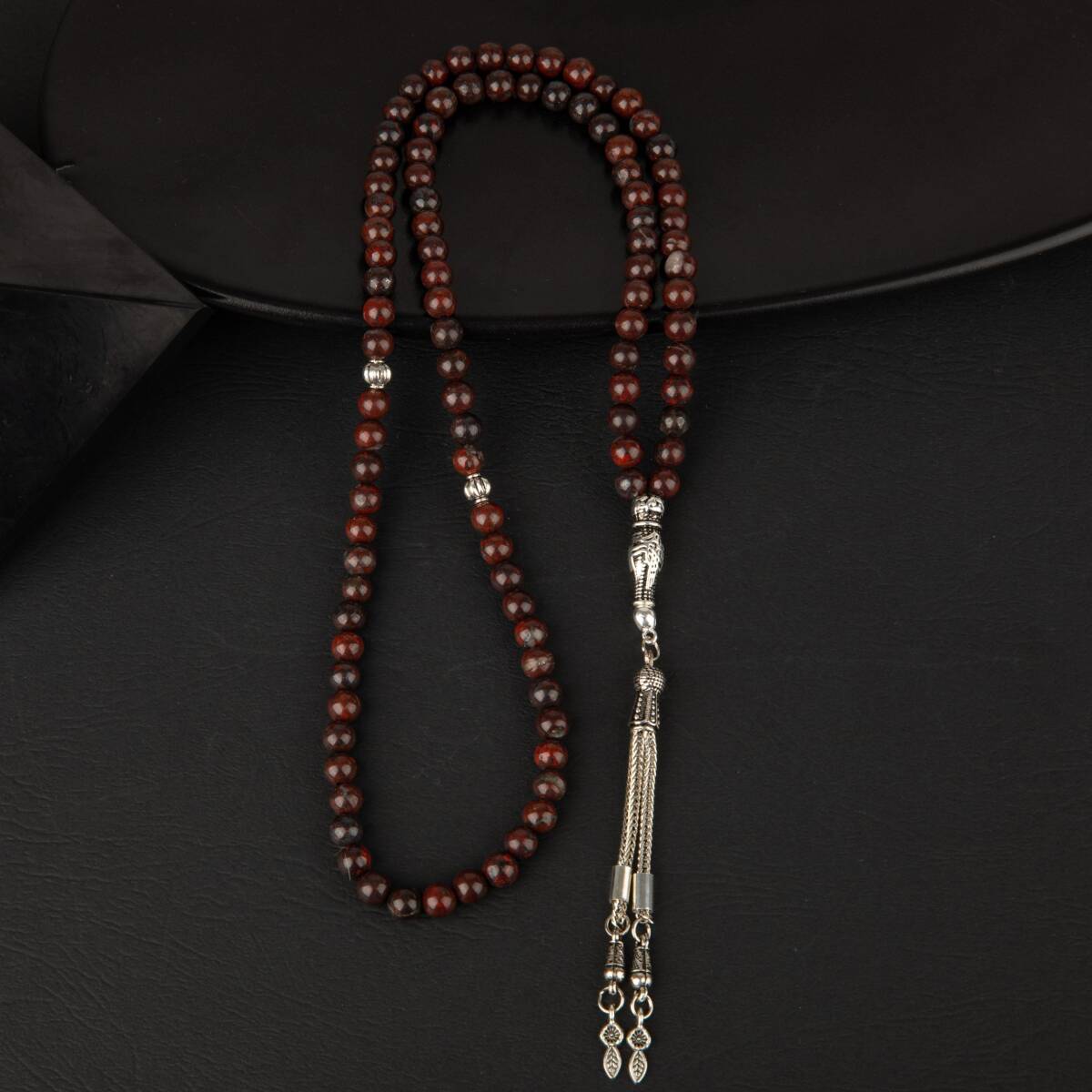 Dragon Jasper Doğal Taş Tesbih 99luk - 6mm - 3