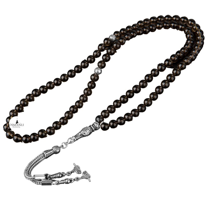 Dumanlı Kuvars Doğal Taş Tesbih 99luk - 6mm - 2