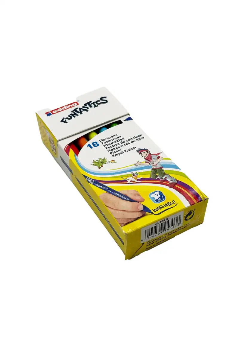 Edding Funtastıcs Yıkanabilir Keçeli Kalem 18 Li İnce Uç ED15 - 1