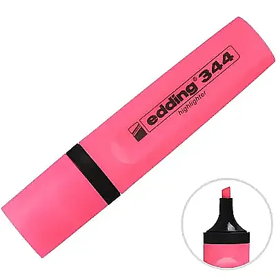 Edding Pembe Fosforlu Kalem 344 - 5