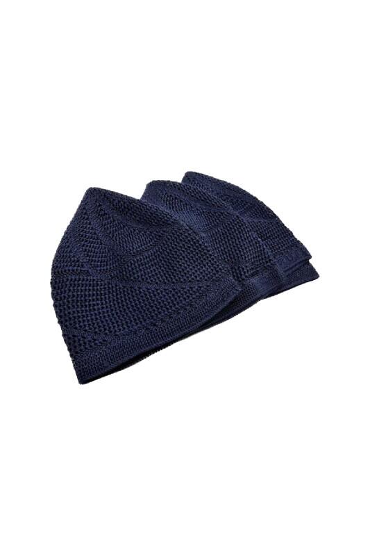 El Örgü Model Takke Lacivert - Ahıska Çarşı