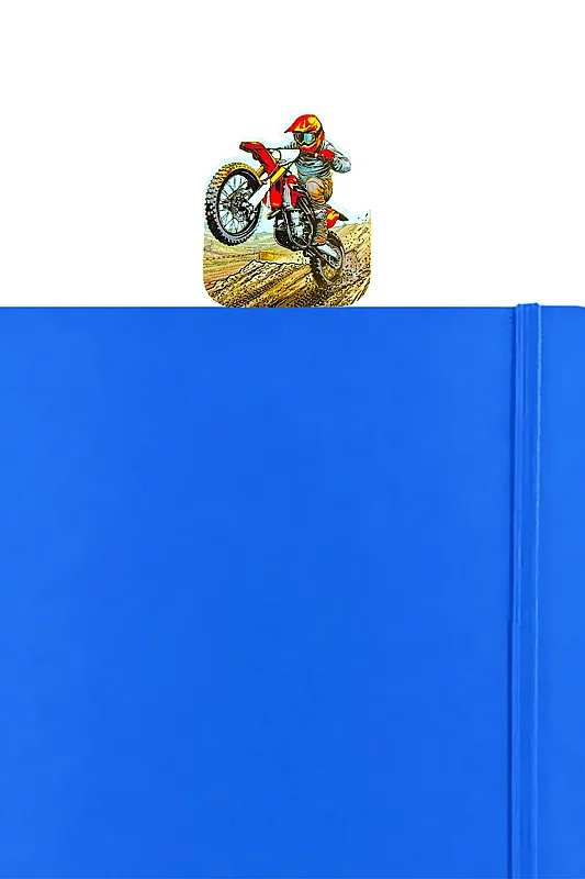 Enduro Motorcu Kitap Ayracı - Elopya
