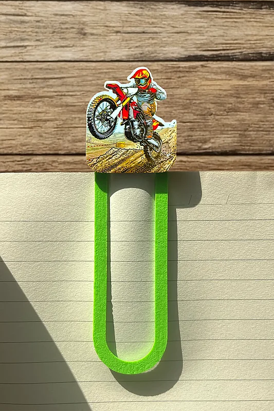 Enduro Motorcu Kitap Ayracı - 2