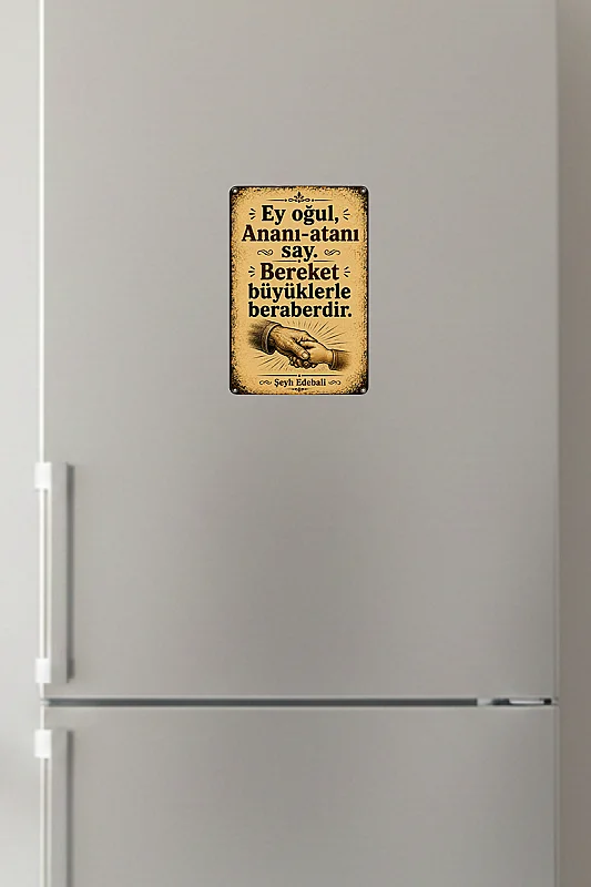 Ey Oğul MiniDekor Magnet Ayaklı 9×13,5 cm - Bemenda