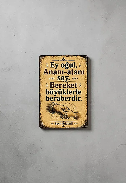 Ey Oğul MiniDekor Magnet Ayaklı 9×13,5 cm - 2