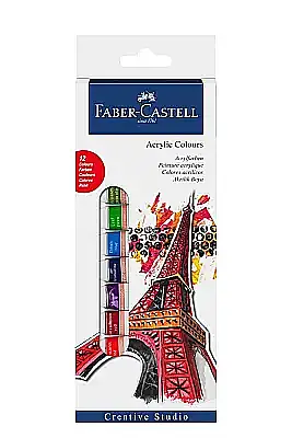 Faber Akrilik Boya 12 Renk 12 ml Tüp - 2