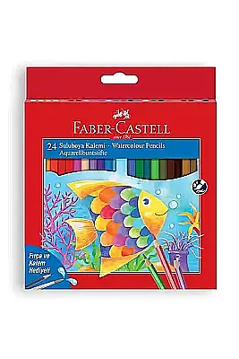 Faber Boya Kalemi Aquarell 24 Renk Karton Kutu - Faber Castell