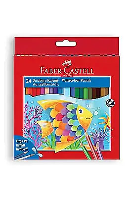 Faber Boya Kalemi Aquarell 24 Renk Karton Kutu - 1