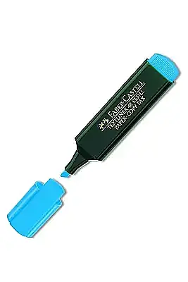 Faber Castell Fosforlu Kalem Mavi 1548 - 1