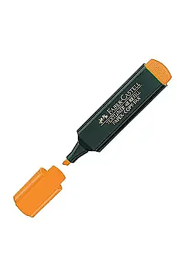 Faber Castell Fosforlu Kalem Turuncu 1548 - Faber Castell