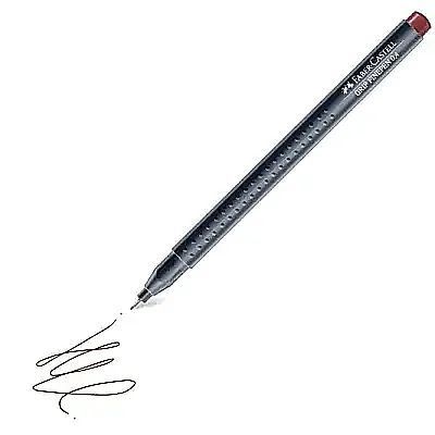 Faber Castell Grip Finepen 0.4 Kahverengi - Faber Castell