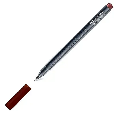 Faber Castell Grip Finepen 0.4 Kahverengi - 5