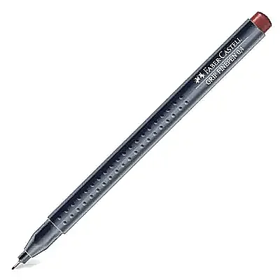 Faber Castell Grip Finepen 0.4 Kahverengi - 8