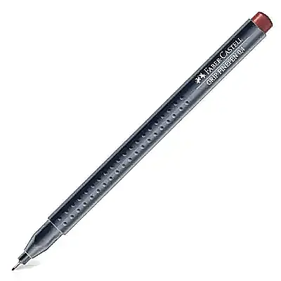 Faber Castell Grip Finepen 0.4 Kahverengi - 8