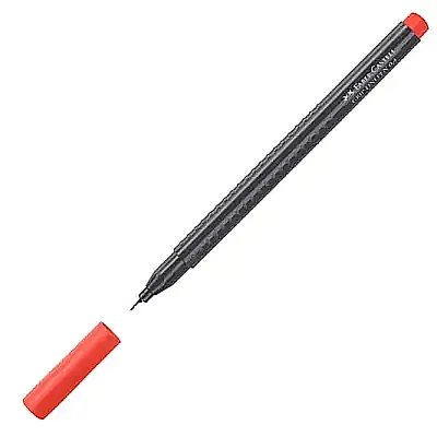 Faber Castell Grip Finepen 0.4 Keçeli Kalem Kırmızı - 3