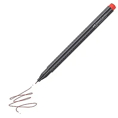 Faber Castell Grip Finepen 0.4 Keçeli Kalem Kırmızı - 7