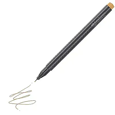 Faber Castell Grip Finepen 0.4 Keçeli Kalem Krom Sarısı - 8