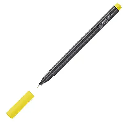 Faber Castell Grip Finepen 0.4 Keçeli Kalem Sarı - 4