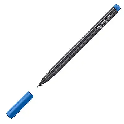 Faber Castell Grip Finepen 0.4 Koyu Mavi - Faber Castell