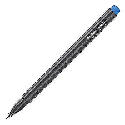 Faber Castell Grip Finepen 0.4 Koyu Mavi - 6