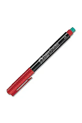 Faber Castell Kırmızı Asetat Kalemi Permanent S Uç - Faber Castell