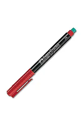 Faber Castell Kırmızı Asetat Kalemi Permanent S Uç - 1