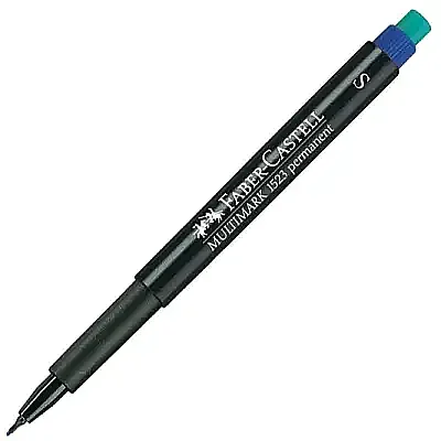 Faber Castell Mavi Asetat Kalemi Permanent S Uç - Faber Castell