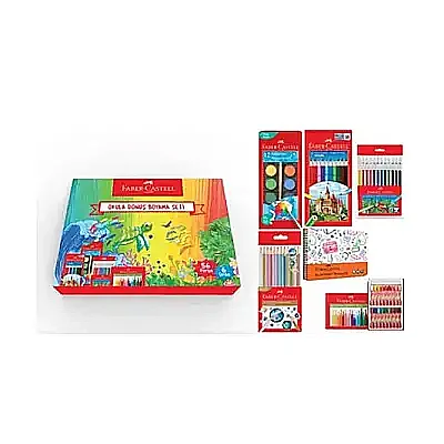 Faber Castell Okula Dönüş Boyama Seti - 10