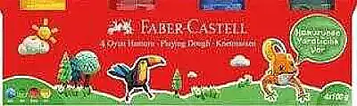 Faber Castell Oyun Hamuru Klasik Renkler 4 x 100 gr - 2