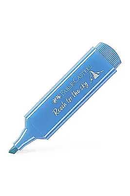 Faber Castell Textliner 46 Pastel Gök Mavi Fosforlu Kalem - Faber Castell