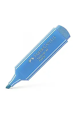Faber Castell Textliner 46 Pastel Mavi Fosforlu Kalem - Faber Castell