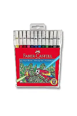Faber Castell Yıkanabilir Keçeli Kalem 12 Lı - Faber Castell