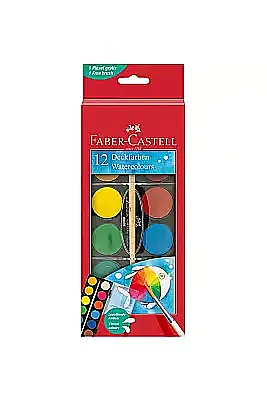Faber Suluboya Büyük Boy 12 Renk - 1