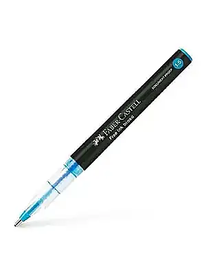 Faber Tükenmez Kalem Free Ink Broad 1.5 mm Mavi - 5