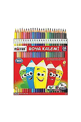 Fatih Karton Kuru Boya Kalemi 24 Renk Tam Boy - 2