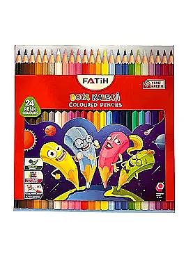 Fatih Karton Kuru Boya Kalemi 24 Renk Tam Boy - 3
