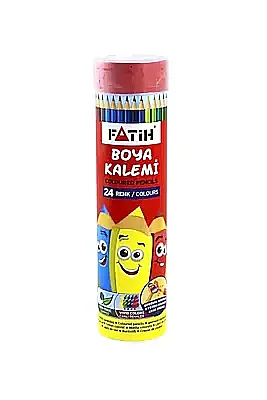 Fatih Metal Tüp Kuru Boya Kalemi 24 Renk Tam Boy - 2