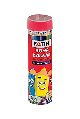 Fatih Metal Tüp Kuru Boya Kalemi 36 Renk Tam Boy - Fatih